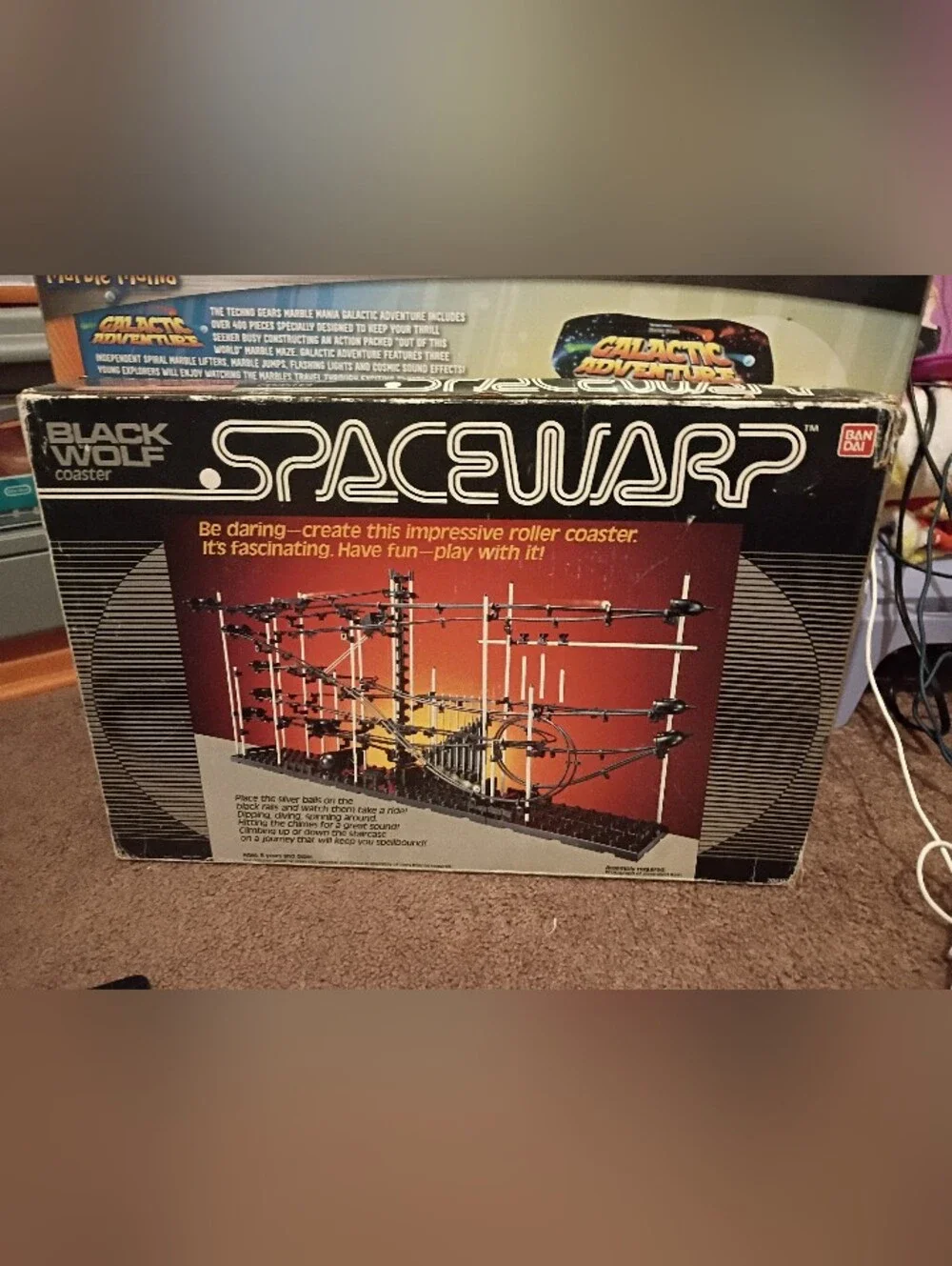 Black Wolf Spacewarp Roller Coaster Building Set - Black